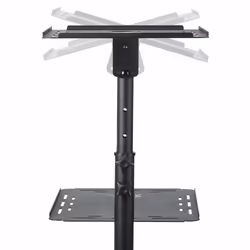 StarTech.com Table Vidéoprojecteur et Ordinateur Portable - Support Projecteur Robuste (2 Étagères; max. 10kg chacune) - Ajustable en Hauteur - Chariot Présentation Mobile - Roues Vérouillables - Vue supplémentaire 9