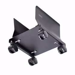 StarTech.com Support Mobile pour Unité Centrale, Support Mobile pour Unité Centrale PC à Roulettes, Charge Maximale de 21kg, Chariot à Roulettes pour Ordinateur de Bureau, Chariot en Acier, Support Réglable - Vue supplémentaire 3