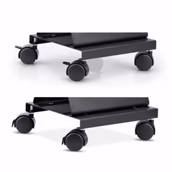 StarTech.com Support Mobile pour Unité Centrale, Support Mobile pour Unité Centrale PC à Roulettes, Charge Maximale de 21kg, Chariot à Roulettes pour Ordinateur de Bureau, Chariot en Acier, Support Réglable - Vue supplémentaire 5
