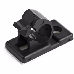 StarTech.com 100 Pinces Attache Câbles Adhésives Noir, Organiseur Câbles Réseau/Ethernet/Bureau/Ordinateur, Range Câbles Bureau Autocollant, Pince Nylon Autocollante Ignifugée UL/94V-2