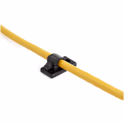 StarTech.com 100 Pinces Attache Câbles Adhésives Noir, Organiseur Câbles Réseau/Ethernet/Bureau/Ordinateur, Range Câbles Bureau Autocollant, Pince Nylon Autocollante Ignifugée UL/94V-2 - Vue supplémentaire 6