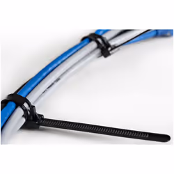 StarTech.com Colliers de Serrage Réutilisables 25 cm Noirs - Largeur 7 mm - Diam. faisceau 65 mm - Résistance traction 22 kg - Colson nylon détachable - Intérieur/extérieur - Homologués 94V-2/UL - 100 pcs