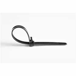 StarTech.com Colliers de Serrage Réutilisables 20 cm Noirs - Largeur 7 mm - Diam. faisceau 50 mm - Résistance traction 22 kg - Colson nylon détachable - Intérieur/extérieur - Homologués 94V-2/UL - 100 pcs - Vue supplémentaire 4