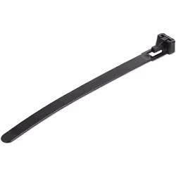 StarTech.com Colliers de Serrage Réutilisables 12 cm Noirs - Largeur 7 mm - Diam. faisceau 30 mm - Résistance traction 22 kg ...