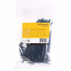 StarTech.com Colliers de Serrage Réutilisables 12 cm Noirs - Largeur 7 mm - Diam. faisceau 30 mm - Résistance traction 22 kg - Colson nylon détachable - Intérieur/extérieur - Homologués 94V-2/UL - 100 pcs - Vue supplémentaire 5