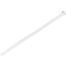 StarTech.com Colliers de Serrage Réutilisables 25 cm Blancs - Largeur 7 mm - Diam. faisceau 65 mm - Résistance traction 22 kg - Colson nylon détachable - Intérieur/extérieur - Homologués 94V-2/UL - 100 pcs