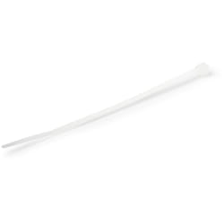StarTech.com Colliers de Serrage 10 cm Blancs - Largeur 2 mm - Diam. faisceau 22 mm - Résistance traction 8 kg - Fermeture glissière autobloquante nylon avec pointe incurvée - 94V-2/UL -1000 pcs
