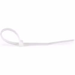 StarTech.com Colliers de Serrage 10 cm Blancs - Largeur 2 mm - Diam. faisceau 22 mm - Résistance traction 8 kg - Fermeture glissière autobloquante nylon avec pointe incurvée - 94V-2/UL -1000 pcs