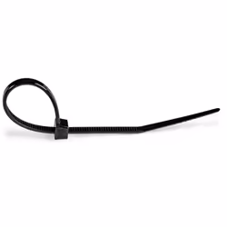 StarTech.com Colliers de Serrage 10 cm Noirs - Largeur 2 mm - Diam. faisceau 22 mm - Résistance traction 8 kg - Fermeture glissière autobloquante nylon avec pointe incurvée - 94V-2/UL -1000 pcs