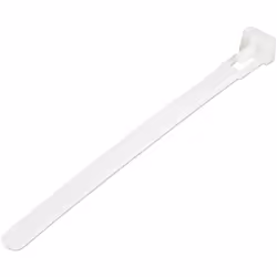 StarTech.com Colliers de Serrage Réutilisables 12 cm Blancs - Largeur 7 mm - Diam. faisceau 30 mm - Résistance traction 22 kg ...