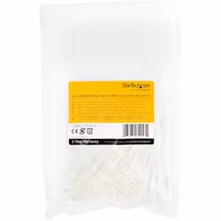 StarTech.com Colliers de Serrage avec Trous de Montage 10 cm - Largeur 2 mm - Diam. de faisceau 24 mm - Résistance 8 kg - Colliers autobloquants en Nylon 66 avec Trous de vis - Homologués UL - 100 pcs - Vue supplémentaire 6