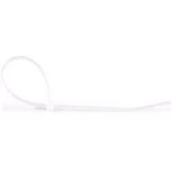 StarTech.com Colliers de Serrage 25 cm Blancs - Largeur 4 mm - Diam. faisceau 68 mm - Résistance traction 22 kg - Fermeture glissière autobloquante nylon avec pointe incurvée - 94V-2/UL - 100 pcs - Vue supplémentaire 5
