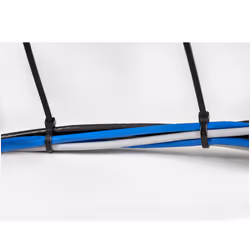 StarTech.com Colliers de Serrage 20 cm Noirs - Largeur 4 mm - Diam. faisceau 55 mm - Résistance traction 22 kg - Fermeture glissière autobloquante nylon avec pointe incurvée - 94V-2/UL -100 pcs - Vue supplémentaire 5