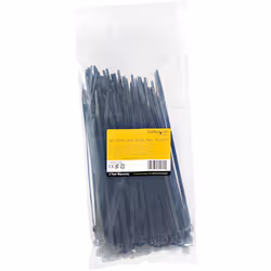 StarTech.com Colliers de Serrage 20 cm Noirs - Largeur 4 mm - Diam. faisceau 55 mm - Résistance traction 22 kg - Fermeture glissière autobloquante nylon avec pointe incurvée - 94V-2/UL -100 pcs - Vue supplémentaire 6