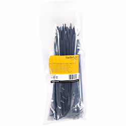 StarTech.com Colliers de Serrage 25 cm Noirs - Largeur 4 mm - Diam. faisceau 68 mm - Résistance traction 22 kg - Fermeture glissière autobloquante nylon avec pointe incurvée - 94V-2/UL - 100 pcs - Vue supplémentaire 6