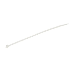 StarTech.com Colliers de Serrage 15 cm Blancs - Largeur 3 mm - Diam. faisceau 39 mm - Résistance traction 18 kg - Fermeture glissière autobloquante nylon avec pointe incurvée - 94V-2/UL -100 pcs