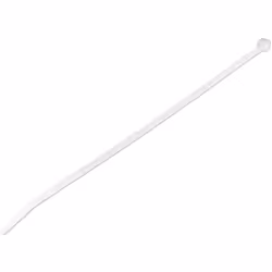 StarTech.com Colliers de Serrage 25 cm Blancs - Largeur 4 mm - Diam. faisceau 68 mm - Résistance traction 22 kg - Fermeture g ...