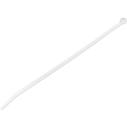 StarTech.com Colliers de Serrage 25 cm Blancs - Largeur 4 mm - Diam. faisceau 68 mm - Résistance traction 22 kg - Fermeture glissière autobloquante nylon avec pointe incurvée - 94V-2/UL -1000 pcs