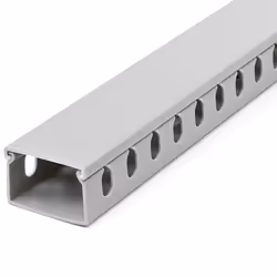 StarTech.com Chemin de Câbles PVC avec Couvercle - 38mm W x 25mm H - Longueur 2m - Slots Parallels 8mm, Goulotte Cache Câble  ...