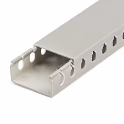 StarTech.com Chemin de Câbles PVC avec Couvercle - 50mm W x 25mm H - Longueur 2m - Slots Parallels 8mm, Goulotte Cache Câble Murale Câble Réseau PVC, max. 20 câbles, Homologué UL - Vue supplémentaire 4