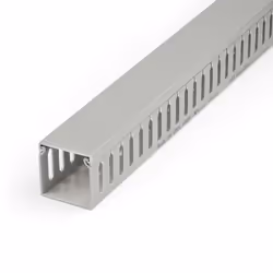 StarTech.com Chemin de Câbles PVC avec Couvercle - 50mm W x 50mm H - Longueur 2m - Slots Parallels 8mm, Goulotte Cache Câble ...