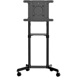 StarTech.com Chariot Meuble TV - Support TV sur Roulettes Portable pour Écrans VESA 37-70" (70kg) - Pied TV avec Étagère de Rangement - Inclinable - Gabarit de Montage Universel Télévision