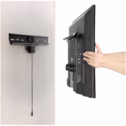 StarTech.com Support Mural pour TV - Support TV VESA Robuste pour Écran 80" (max 50kg) - Support de Suspension TV Universel - Inclinable - Pour Cloison Sèche/Creuse/Solide - Vue supplémentaire 7