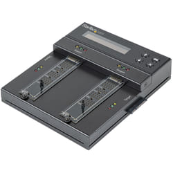 StarTech.com Duplicateur et effaceur autonome M.2 SATA & M.2 NVMe - Cloneur/effaceur HDD/SSD M.2 PCIe AHCI/NVMe, M.2 SATA, 2.5/3.5" SATA - Effaceur/duplicateur de disque dur externe, TAA