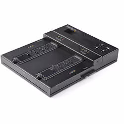 StarTech.com Duplicateur et effaceur autonome M.2 SATA & M.2 NVMe - Cloneur/effaceur HDD/SSD M.2 PCIe AHCI/NVMe, M.2 SATA, 2.5/3.5" SATA - Effaceur/duplicateur de disque dur externe, TAA