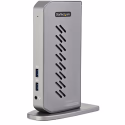 StarTech.com Dock USB-C USB-A - Station d'Accueil USB 3.0 Hybride Universelle pour PC Portable USB-C ou USB-A - Double Écran 4K 60Hz HDMI/DisplayPort - 6x USB-A