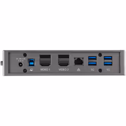 StarTech.com Dock USB-C USB-A - Station d'Accueil USB 3.0 Hybride Universelle pour PC Portable USB-C ou USB-A - Double Écran 4K 60Hz HDMI/DisplayPort - 6x USB-A, GbE - USB 3.1 Gen 1 - Windows/Mac - Vue supplémentaire 6