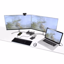 StarTech.com Dock USB-C USB-A - Station d'Accueil USB 3.0 Hybride Universelle pour PC Portable USB-C ou USB-A - Double Écran 4K 60Hz HDMI/DisplayPort - 6x USB-A, GbE - USB 3.1 Gen 1 - Windows/Mac - Vue supplémentaire 8