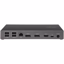 StarTech.com Dock USB-C - Station d'accueil USB Type C Triple Écrans 4K - Alimentation 100W - DP 1.4 Alt Mode & DSC, 2x DisplayPort 1.4/HDMI 2.0 - 6xUSB (2x 10Gbps) - Windows/Chrome - Vue supplémentaire 4