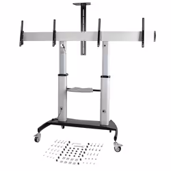 StarTech.com STNDMTVDUO support pour téléviseur 60" Noir, Argent - Vue supplémentaire 9