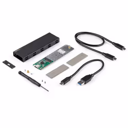StarTech.com Boitier USB-C 10Gbps vers M.2 NVMe ou M.2 SATA SSD - Boitier Aluminium Externe Portable M.2 PCIe/SATA NGFF SSD - Câbles Hôte USB Type-C & USB-A - Compatible 2230/2242/2260/2280 - Vue supplémentaire 6