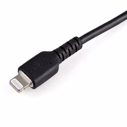 StarTech.com Câble USB-A vers Lightning Noir Robuste 15cm - Câble de Charge/Synchronisation de Type A vers Lightning en Fibre Aramide - iPad/iPhone 12 - Certifié Apple MFi