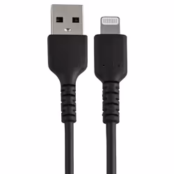 StarTech.com Câble USB-A vers Lightning Noir Robuste 30cm - Câble de Charge/Synchronisation de Type A vers Lightning en Fibre Aramide - iPad/iPhone 12 - Certifié Apple MFi - Vue supplémentaire 5