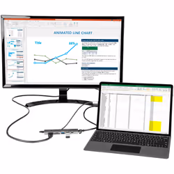 StarTech.com DKT30CHSDPD1 station d'accueil Avec fil USB 3.2 Gen 1 (3.1 Gen 1) Type-C Noir, Gris - Vue supplémentaire 4