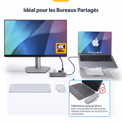 StarTech.com DKT30CHSDPD1 station d'accueil Avec fil USB 3.2 Gen 1 (3.1 Gen 1) Type-C Noir, Gris - Vue supplémentaire 8