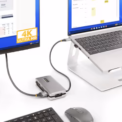 StarTech.com Adaptateur Multiport USB-C - 4K60Hz HDMI/VGA - Hub USB 3 Ports - 100W Power Delivery Pass-Through, GbE, Mini Station d'Accueil/Docking Station avec Chargeur - Adaptateur USB C vers HDMI, Câble de 30cm - Vue supplémentaire 12