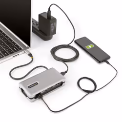StarTech.com Adaptateur Multiport USB-C - 4K60Hz HDMI/VGA - Hub USB 3 Ports - 100W Power Delivery Pass-Through, GbE, Mini Station d'Accueil/Docking Station avec Chargeur - Adaptateur USB C vers HDMI, Câble de 30cm - Vue supplémentaire 13