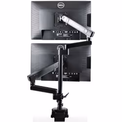 StarTech.com Support Double Écran PC - Bras Double Moniteur VESA - 32" 8kg - Empilables Verticalement - Porte 2 Écrans Hauteur Réglable/Articulé - Fixation Pince/œillet - Vue supplémentaire 6