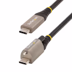 StarTech.com Câble USB C 10Gbps 50cm à Verouillage par Vis Supérieure - Câble USB 3.1/3.2 Gen 2 Type-C - 100W/5A Power Delive ...
