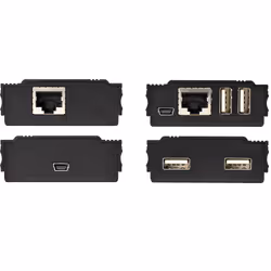 StarTech.com Hub USB 2.0 sur Câble Ethernet CAT5e/CAT6 Unique (RJ45) - 4 Ports - 100m - Concentrateur Extension USB - Boitier Métal - Alimentation Externe - 480 Mbps