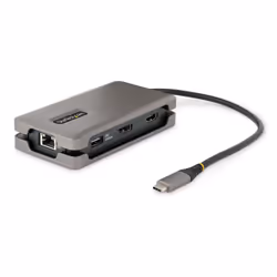 StarTech.com Adaptateur Multiport USB-C - 4K 60Hz HDMI/DP - Hub USB 3 Ports - 100W Power Delivery Pass-Through, GbE, Mini Sta ...