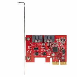 StarTech.com Carte PCI Express SATA 2 ports - Carte Contrôleur PCIe SATA - 6Gbps - ASM1166 SATA-Raid - Convertisseur PCI Express 2.0 vers SATA - Connecteurs SATA Empilés - Carte d'Extension SATA - Vue supplémentaire 6