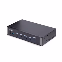 StarTech.com Switch KVM DisplayPort 4 Ports - 8K 60H/4K 144Hz, Écran Unique, DisplayPort 1.4, 2 Ports USB 3.0, 4x USB 2.0 HID ...
