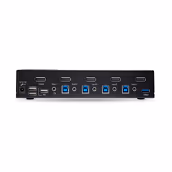 StarTech.com Switch KVM DisplayPort 4 Ports - 8K 60H/4K 144Hz, Écran Unique, DisplayPort 1.4, 2 Ports USB 3.0, 4x USB 2.0 HID, Commutateur KVM, Commutation par Bouton-Poussoir, Conforme TAA - Indépendant de l'OS - Vue supplémentaire 4