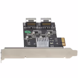 StarTech.com Carte Contrôleur SATA PCIe 8 ports - Carte Extension SATA PCI Express 6Gbps avec 4 Contrôleurs Hôte - Carte SATA PCIe - PCI-e x4 Gen 2 vers SATA III - SATA HDD/SSD - Vue supplémentaire 4