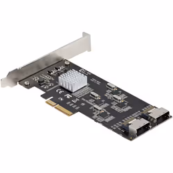 StarTech.com Carte Contrôleur SATA PCIe 8 ports - Carte Extension SATA PCI Express 6Gbps avec 4 Contrôleurs Hôte - Carte SATA PCIe - PCI-e x4 Gen 2 vers SATA III - SATA HDD/SSD - Vue supplémentaire 7